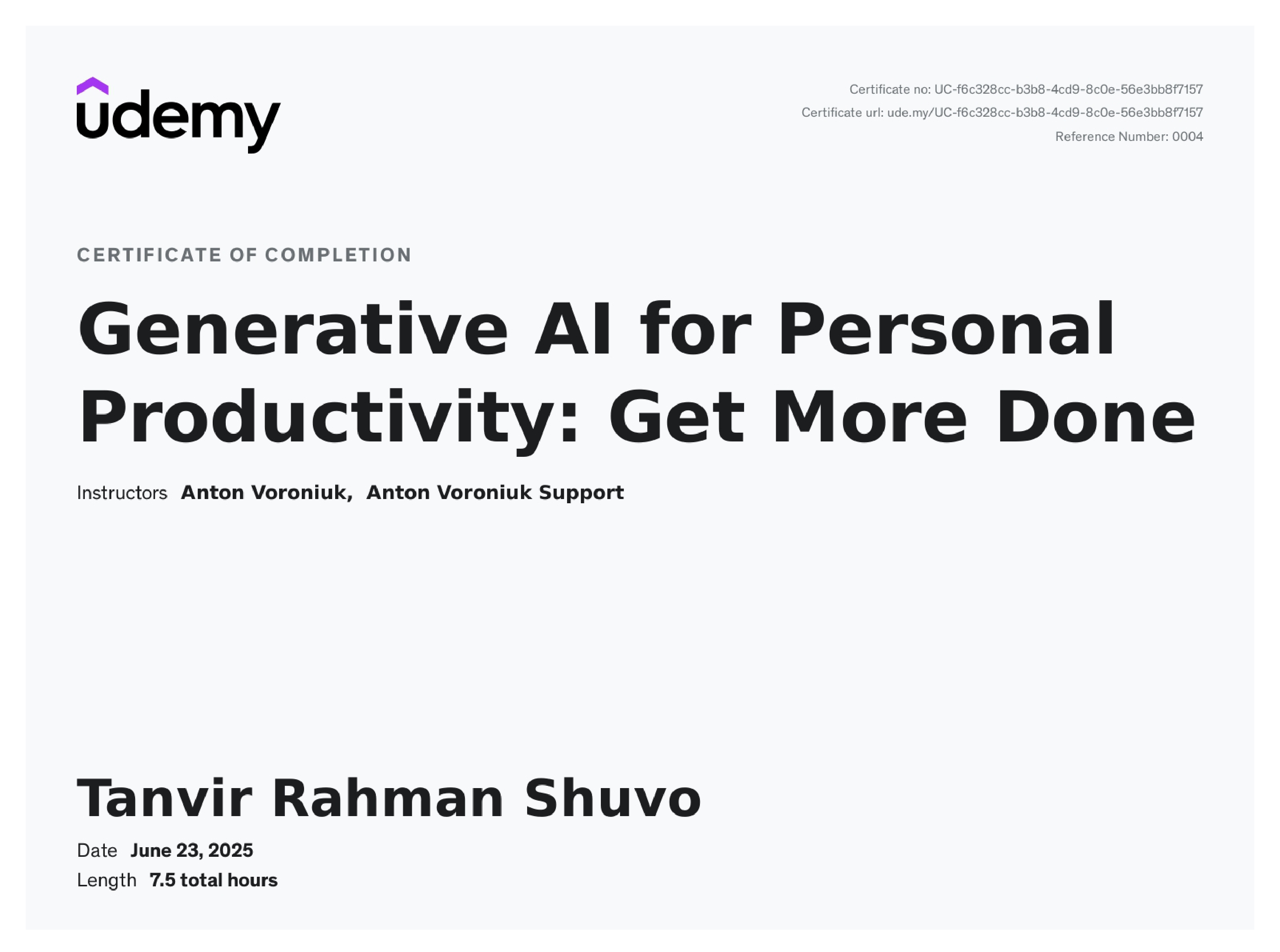 Generative AI for Personal Productivity
