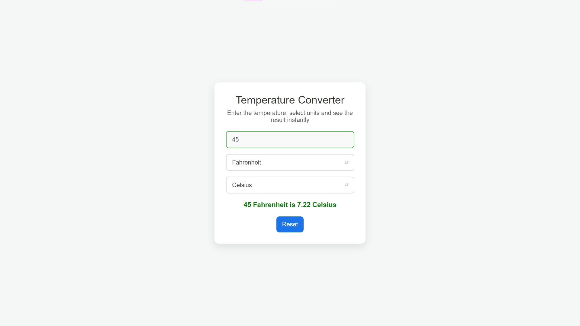 Temperature Converter